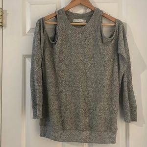 Abercrombie & Fitch Grey Cold Shoulder Sweater